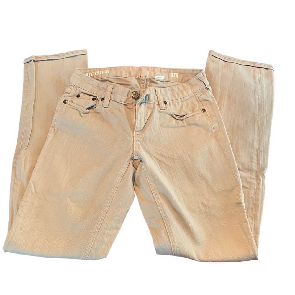 J crew matchstick tan jean